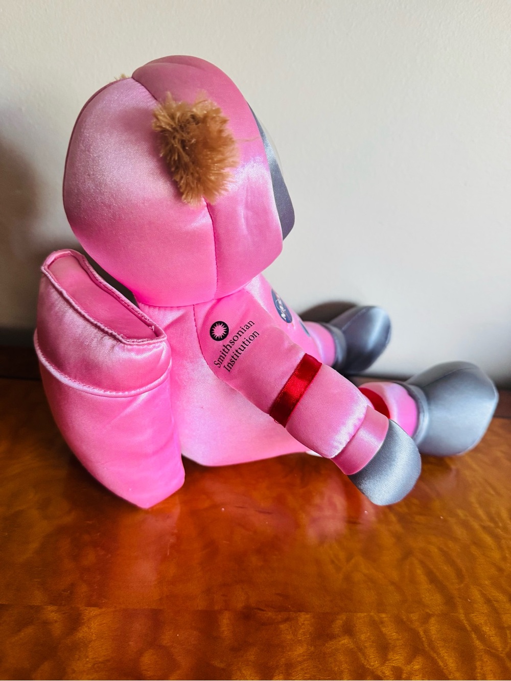 NWOT Pink Astronaut Bear Plush Toy with NASA Patch - Kids Toy - Picture 3 of 4